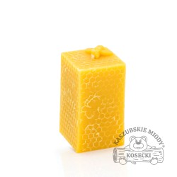 Świeczka "Kostka z pszczołą"