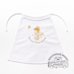 Śliniak bawełniany z haftem