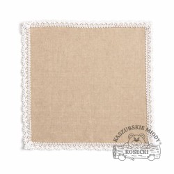 Serwetka lniana szara