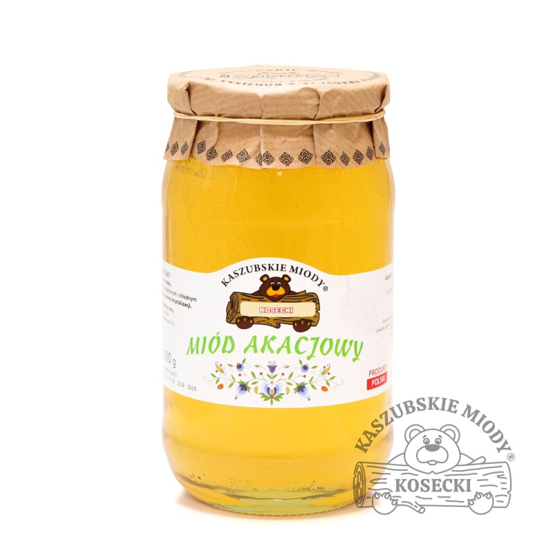 Miód akacjowy 1000 g (Pakowanie Prezentowe: Nie)