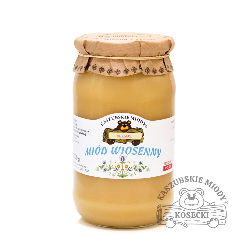Miód wiosenny 1000g (Pakowanie Prezentowe: Nie)