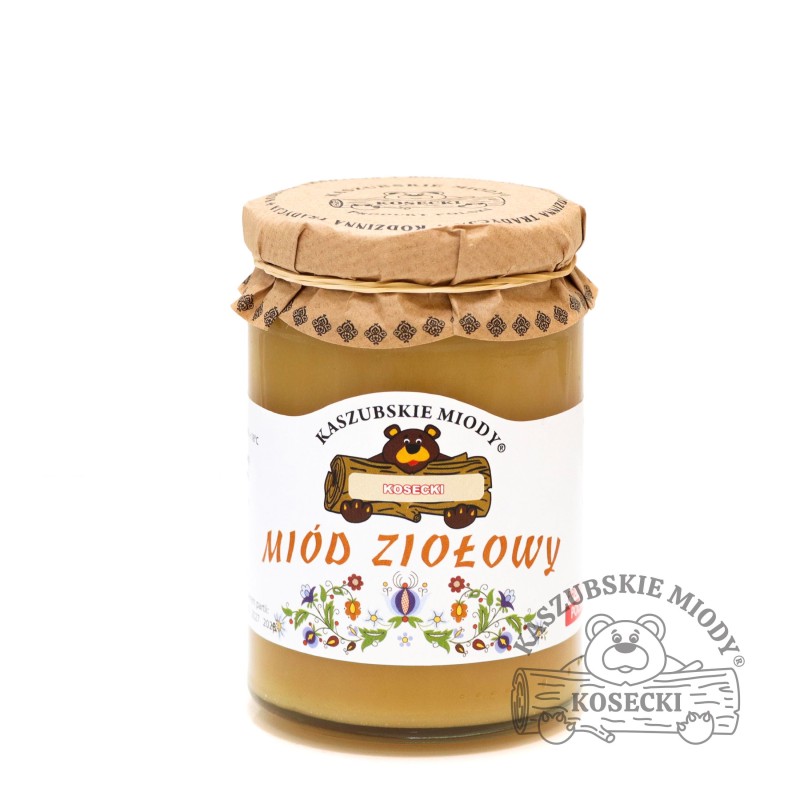 Miód Ziołowy (łąkowy) 375 g (Pakowanie Prezentowe: Nie)