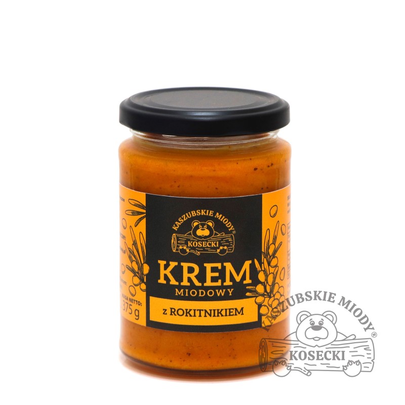 Krem miodowy z rokitnikiem 375g (Pakowanie Prezentowe: Nie)